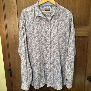 Johnston & Murphy Camelot Blue and Brown Shirt